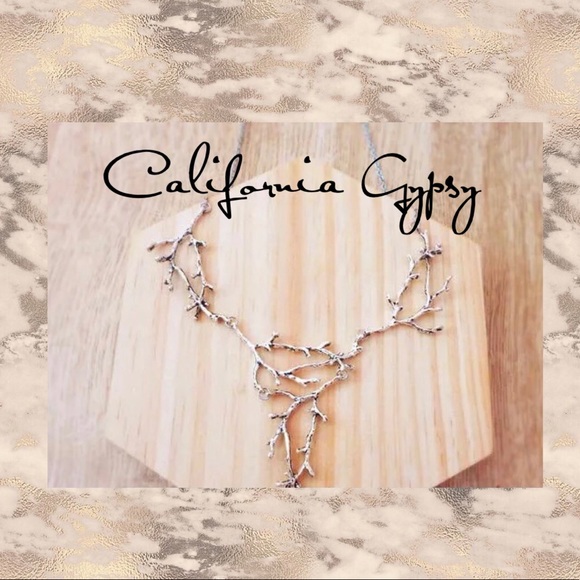 Twig Tree Branch Statement Necklace - Picture 4 of 7